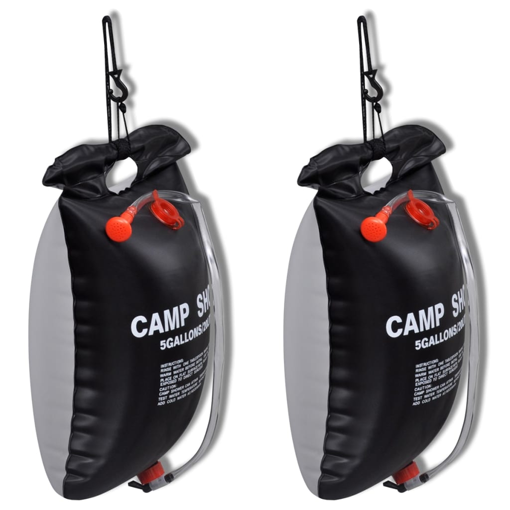 Ducha De Camping Solar Al Aire Libre 2 Piezas