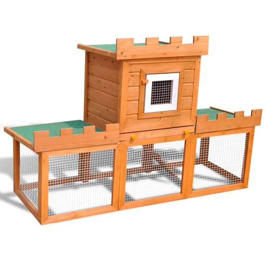 Casa Grande De Animales Jaula Conejera De Madera