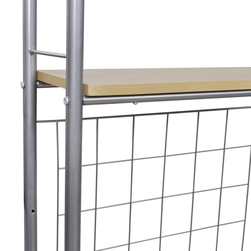 Juego De Muebles De Barra De Cocina Plegable Con 2 Sillas