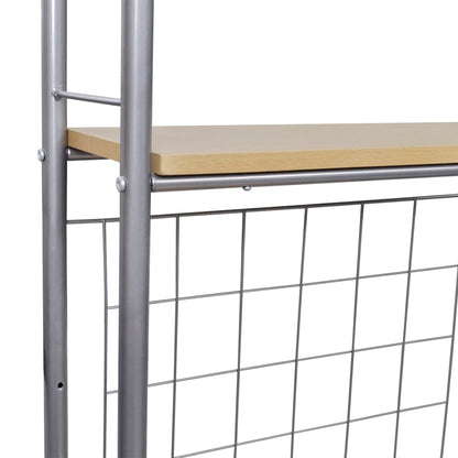 Juego De Muebles De Barra De Cocina Plegable Con 2 Sillas