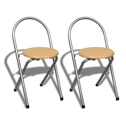 Juego De Muebles De Barra De Cocina Plegable Con 2 Sillas