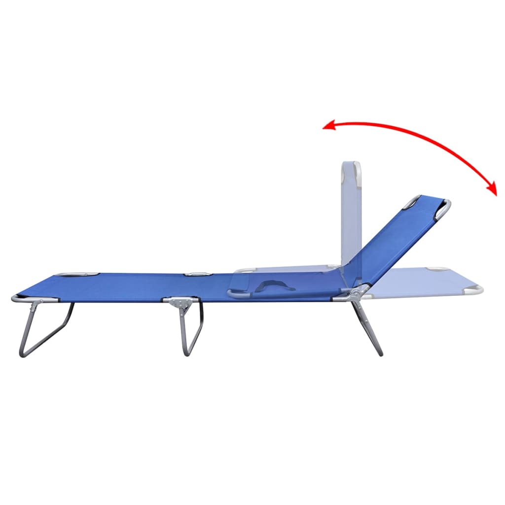 Tumbona Plegable De Acero Con Recubrimiento Polvo