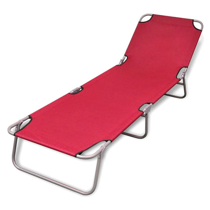Tumbona Plegable De Acero Con Recubrimiento Polvo