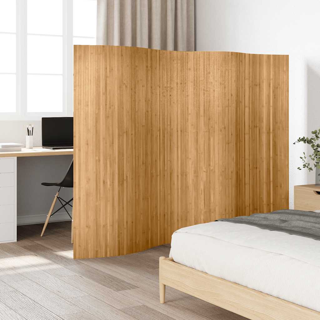 Biombo Divisor De Bambú Ancho Alto 165 Cm