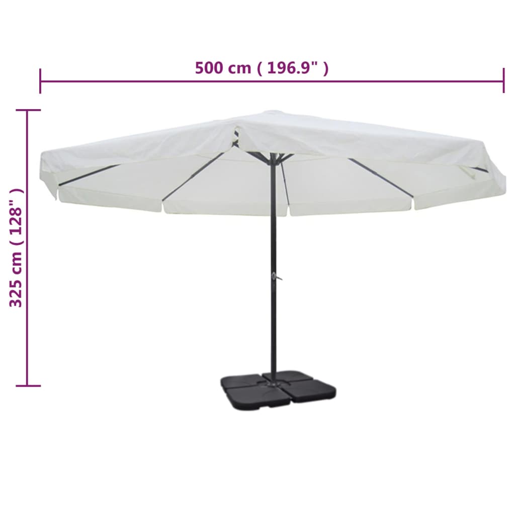 Sombrilla De Jardín Portátil Aluminio