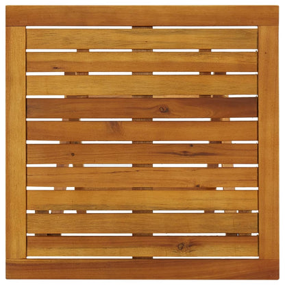 Mesa Para Terraza Bistró Madera Maciza De Acacia 46X46X47 Cm