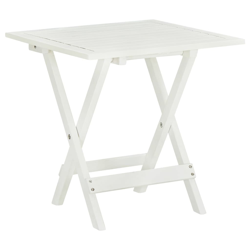 Mesa Para Terraza Bistró Madera Maciza De Acacia 46X46X47 Cm