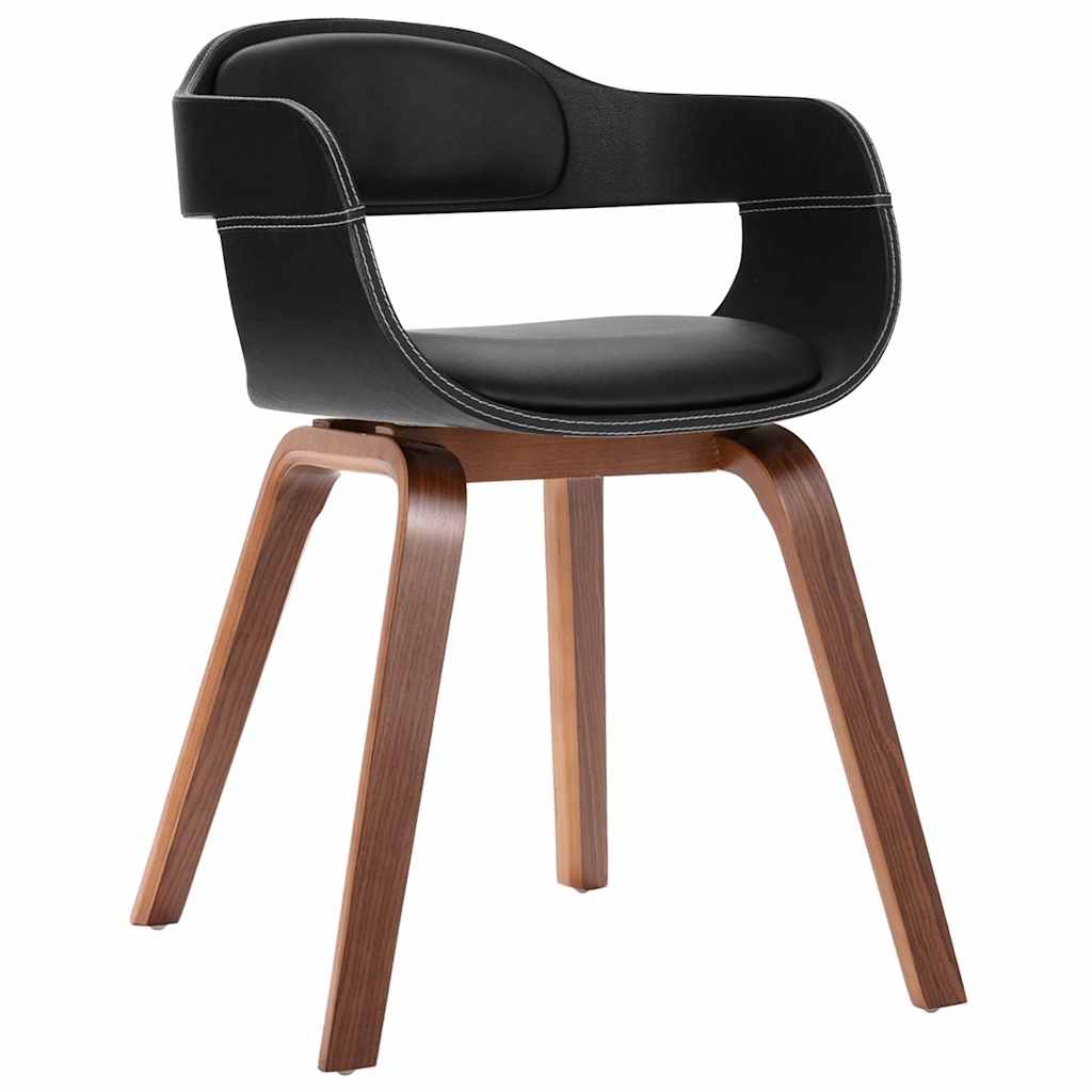 Silla De Comedor De Madera Curvada Y Tela Gris