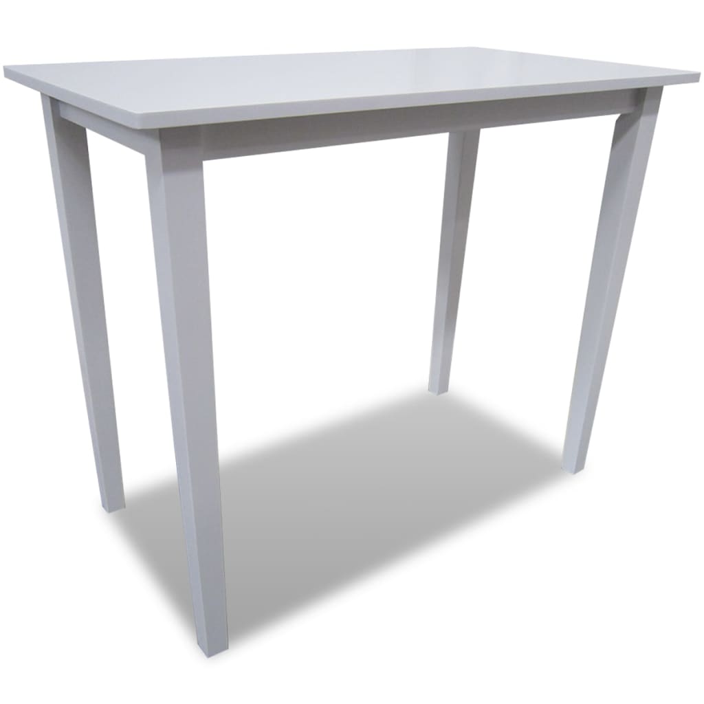 Mesa Alta De Madera Blanca