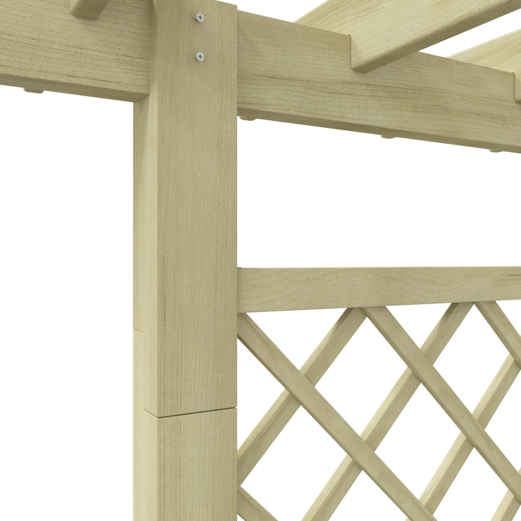 Pérgola Con Jardinera De Madera 162X56X204 Cm