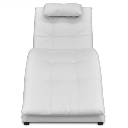 Diván Con Almohada De Cuero Sintético