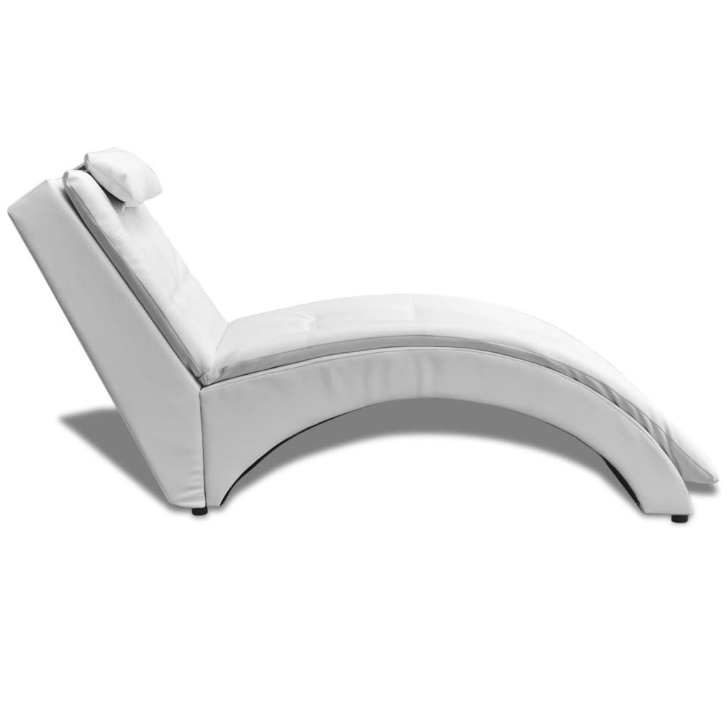 Diván Con Almohada De Cuero Sintético