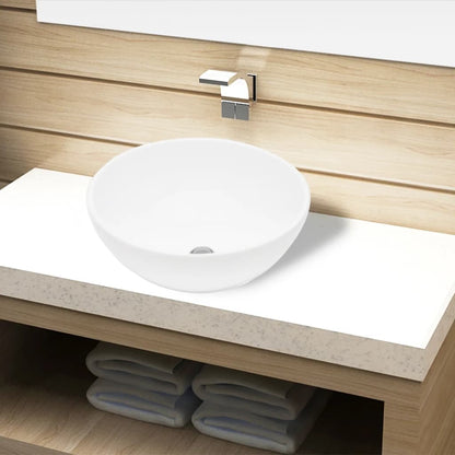Lavabo De Cerámica Redondo