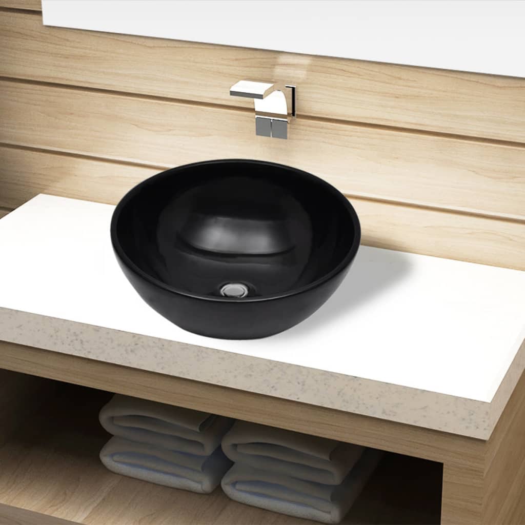 Lavabo De Cerámica Redondo