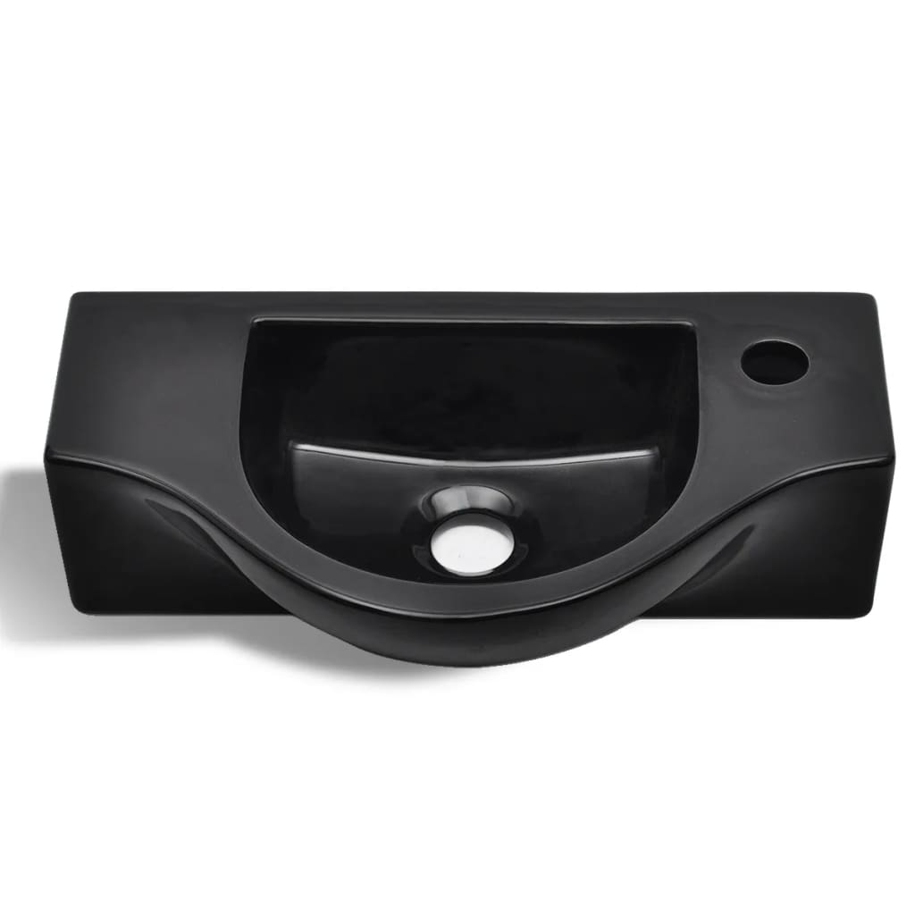 Lavabo De Cerámica Con Orificio De Grifo/Desagüe