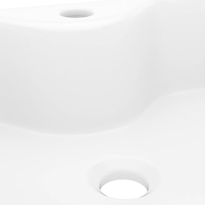 Lavabo De Cerámica Cuadrado Orificio De Grifo Y Desagüe