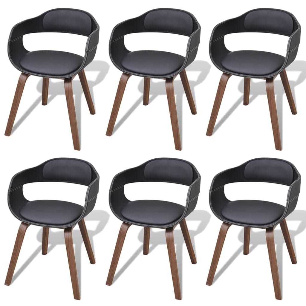 Silla De Comedor De Madera Curvada Y Tela Gris