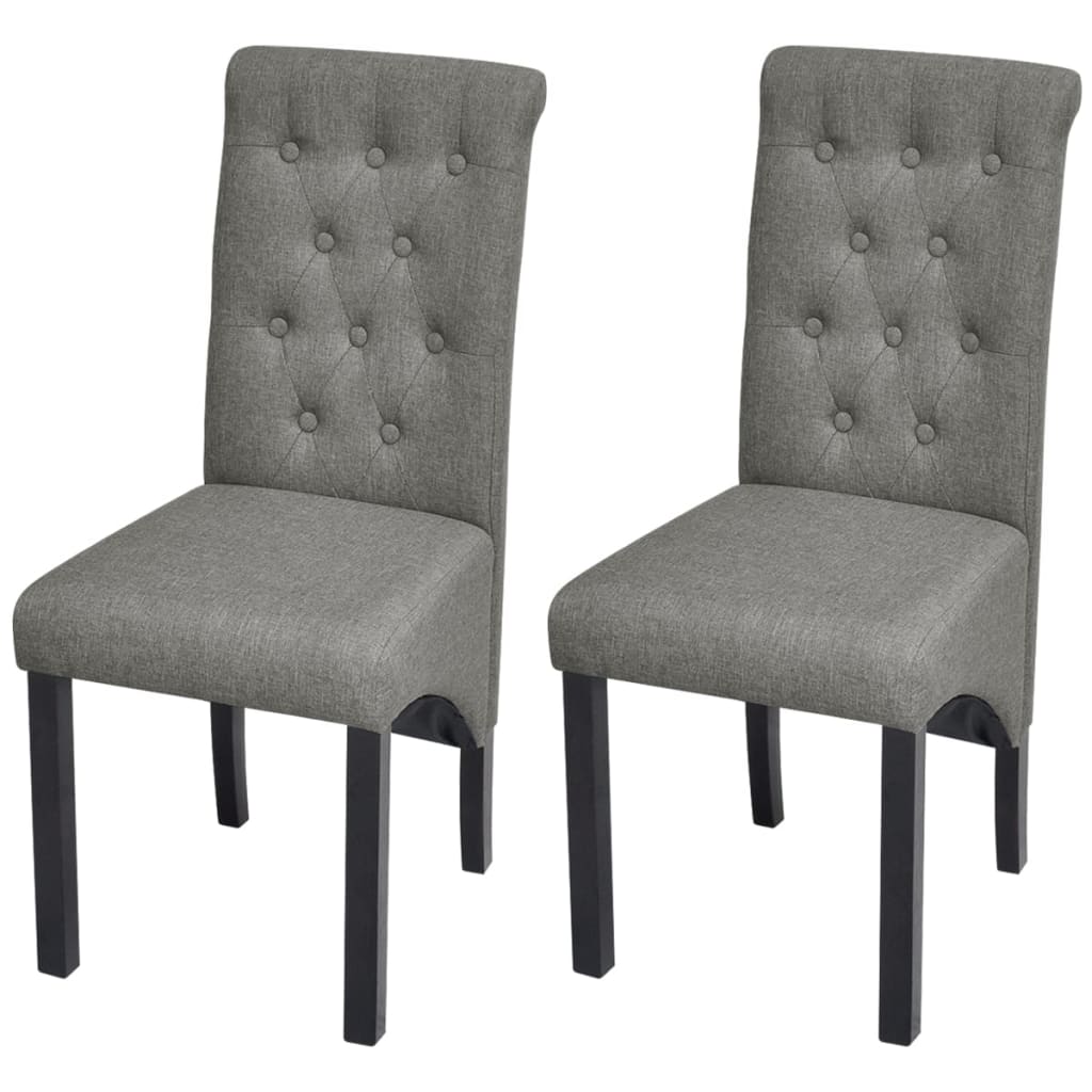 Sillas De Comedor 4 Unidades Tela Negras