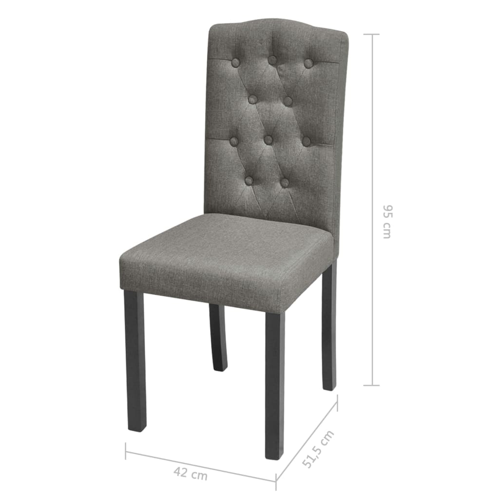 Sillas De Comedor 2 Unidades Tela