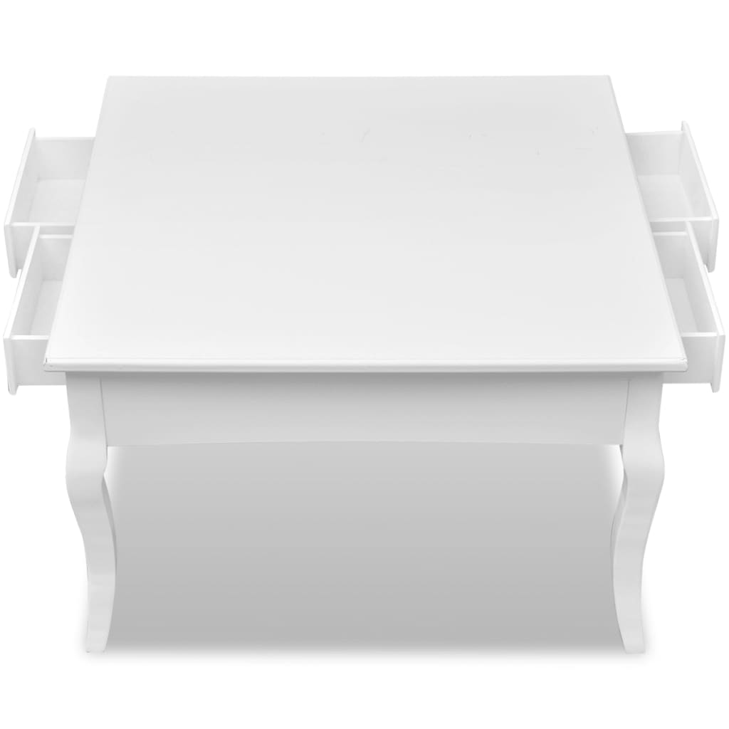 Mesa De Centro Con 4 Cajones
