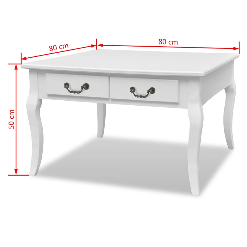 Mesa De Centro Con 4 Cajones