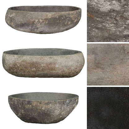 Lavabo Ovalado Piedra De Río (45-53)X(34-41) Cm