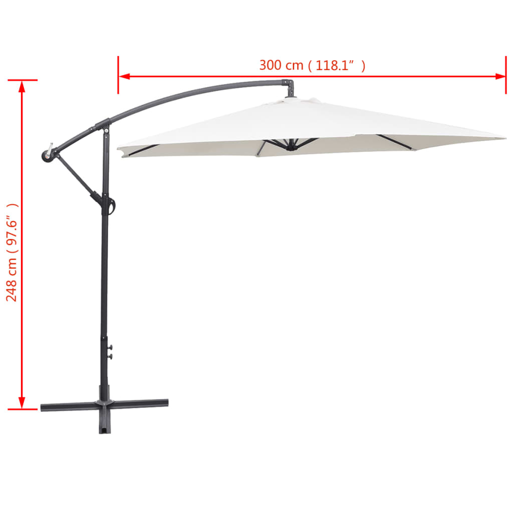 Sombrilla Voladiza 3 M Arena