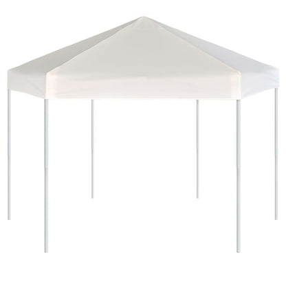 Carpa Desplegable Hexagonal 6 Paredes Blanco 3,6X3,1M
