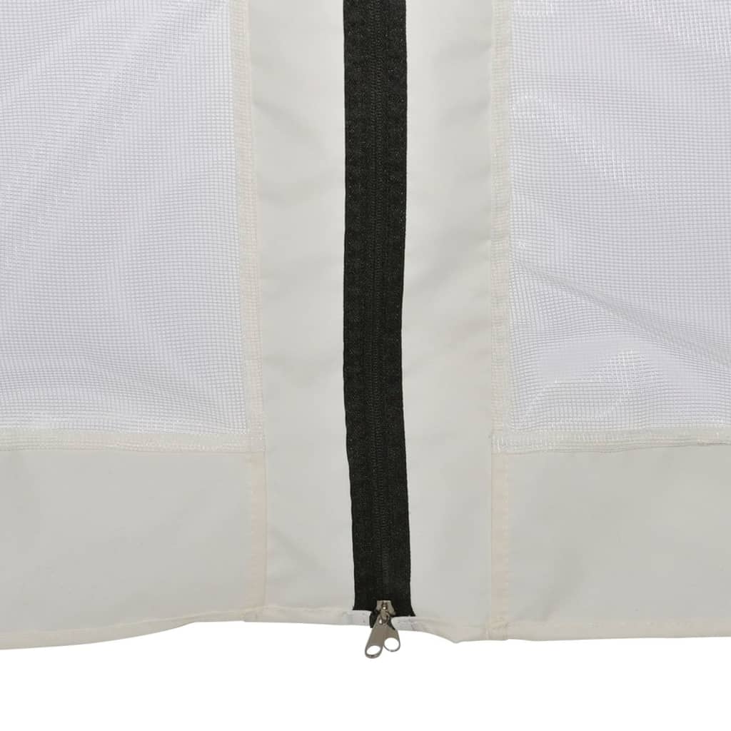Carpa Desplegable Hexagonal 6 Paredes Blanco 3,6X3,1M