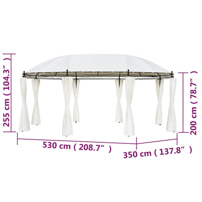 Cenador Crema 530X350X265 Cm
