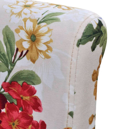 Sillas De Comedor 6 Uds Tela Multicolor