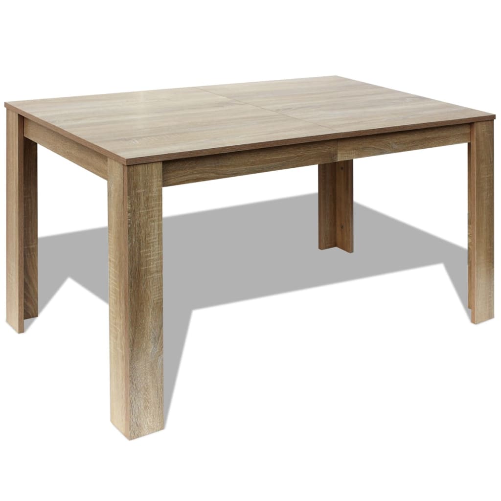 Mesa De Comedor Color Roble 140X80X75 Cm