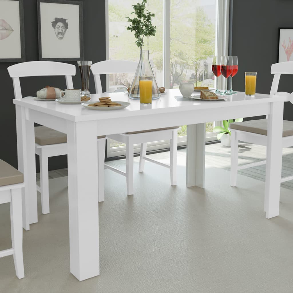 Mesa De Comedor Color Roble 140X80X75 Cm