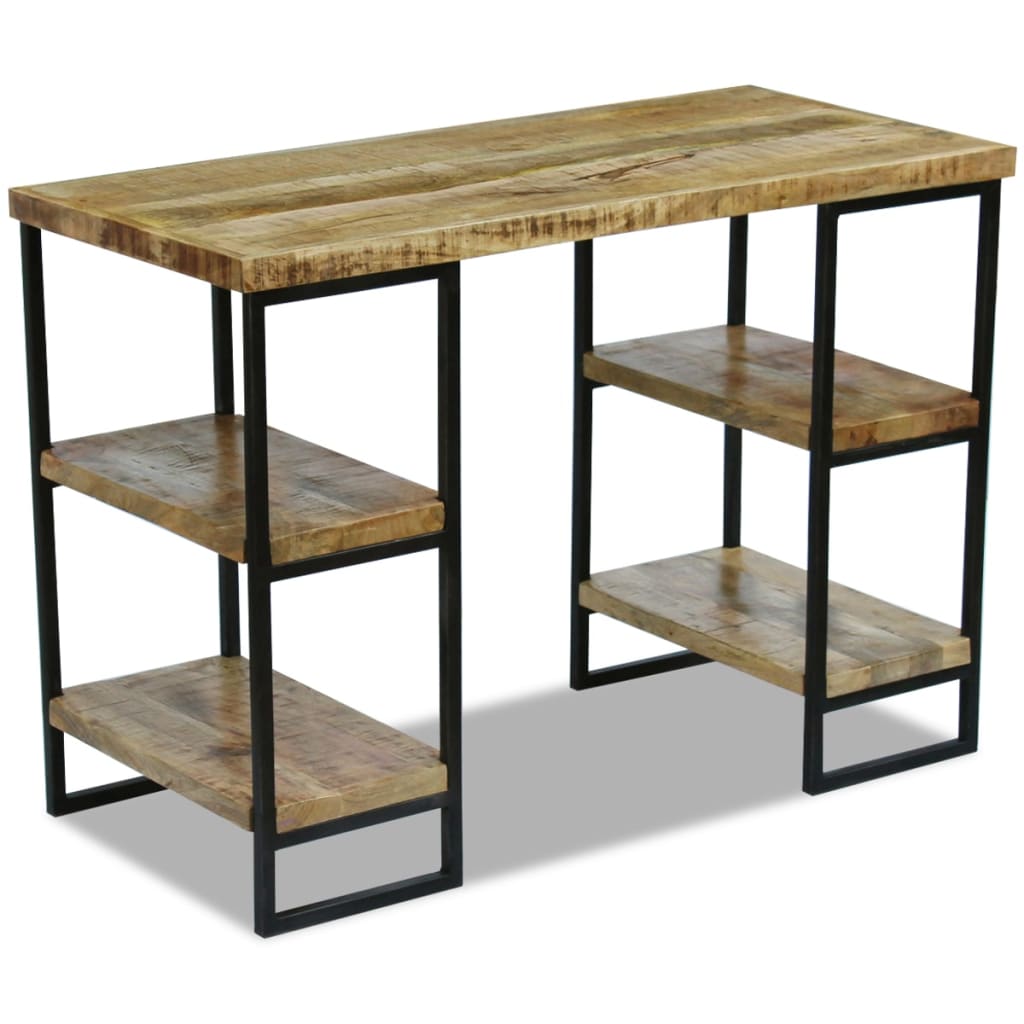 Escritorio De Oficina Madera De Mango 110X50X76 Cm