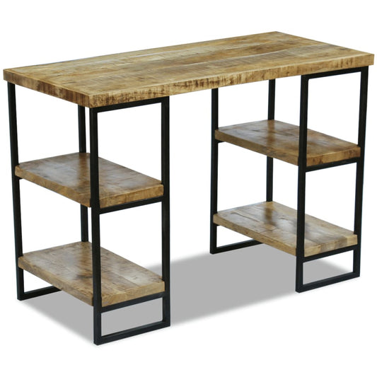 Escritorio De Oficina Madera De Mango 110X50X76 Cm