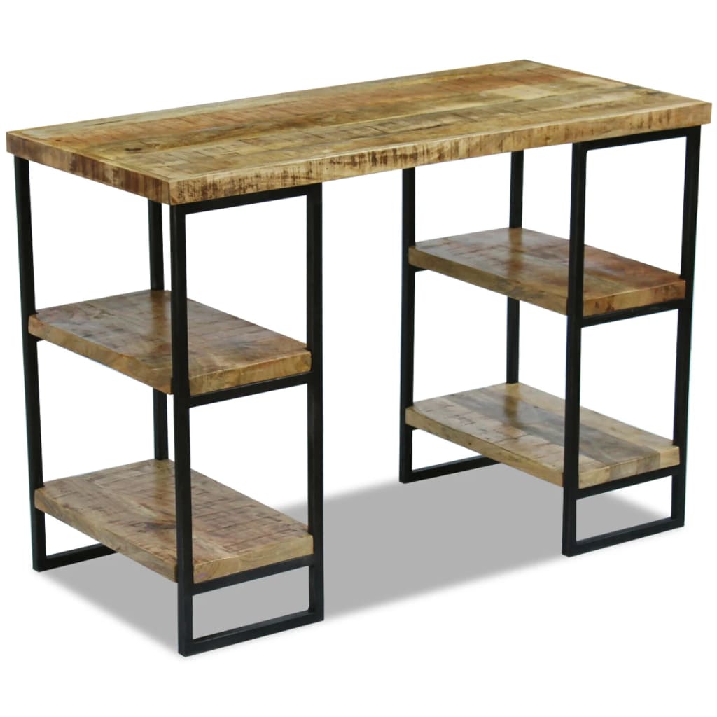 Escritorio De Oficina Madera De Mango 110X50X76 Cm