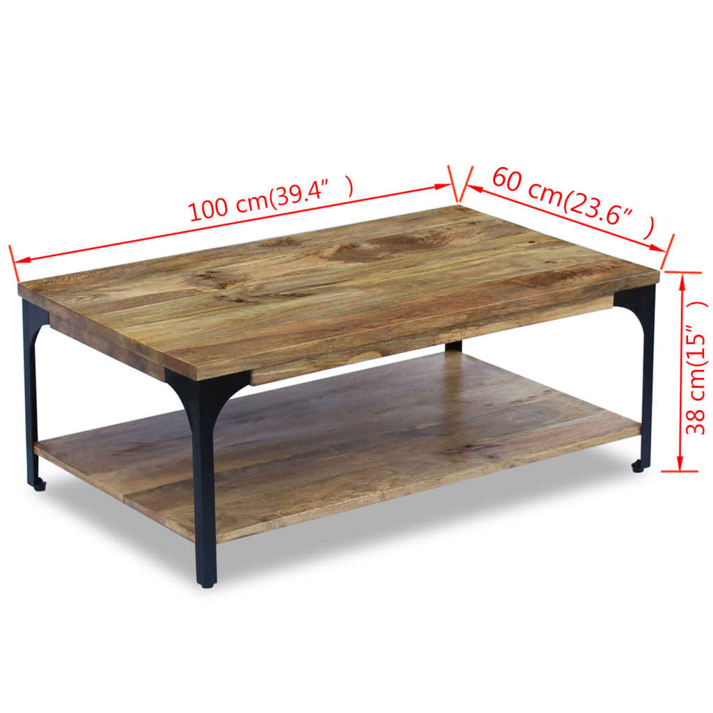 Mesa De Centro Madera De Mango