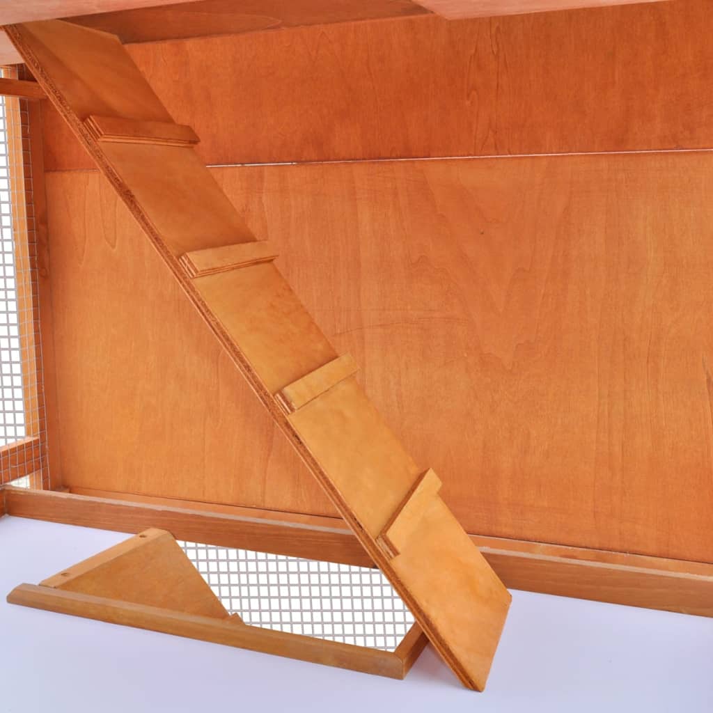 Jaula De Madera Para Conejos De Exterior, 3 Niveles