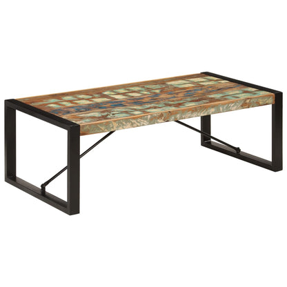 Mesa De Centro Madera Maciza Reciclada 120X60X40 Cm