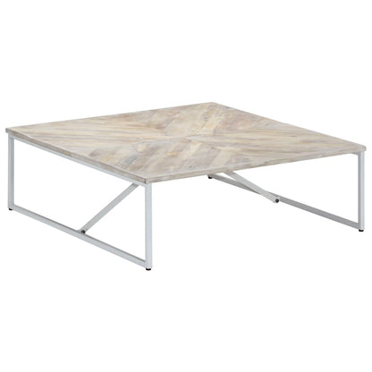 Mesa De Centro De Madera Maciza De Mango 110X110X36 Cm