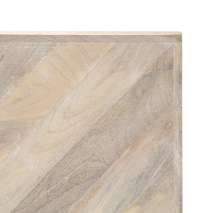 Mesa De Centro De Madera Maciza De Mango 110X110X36 Cm