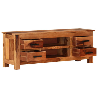 Mueble De Tv Madera Maciza 110X30X40 Cm