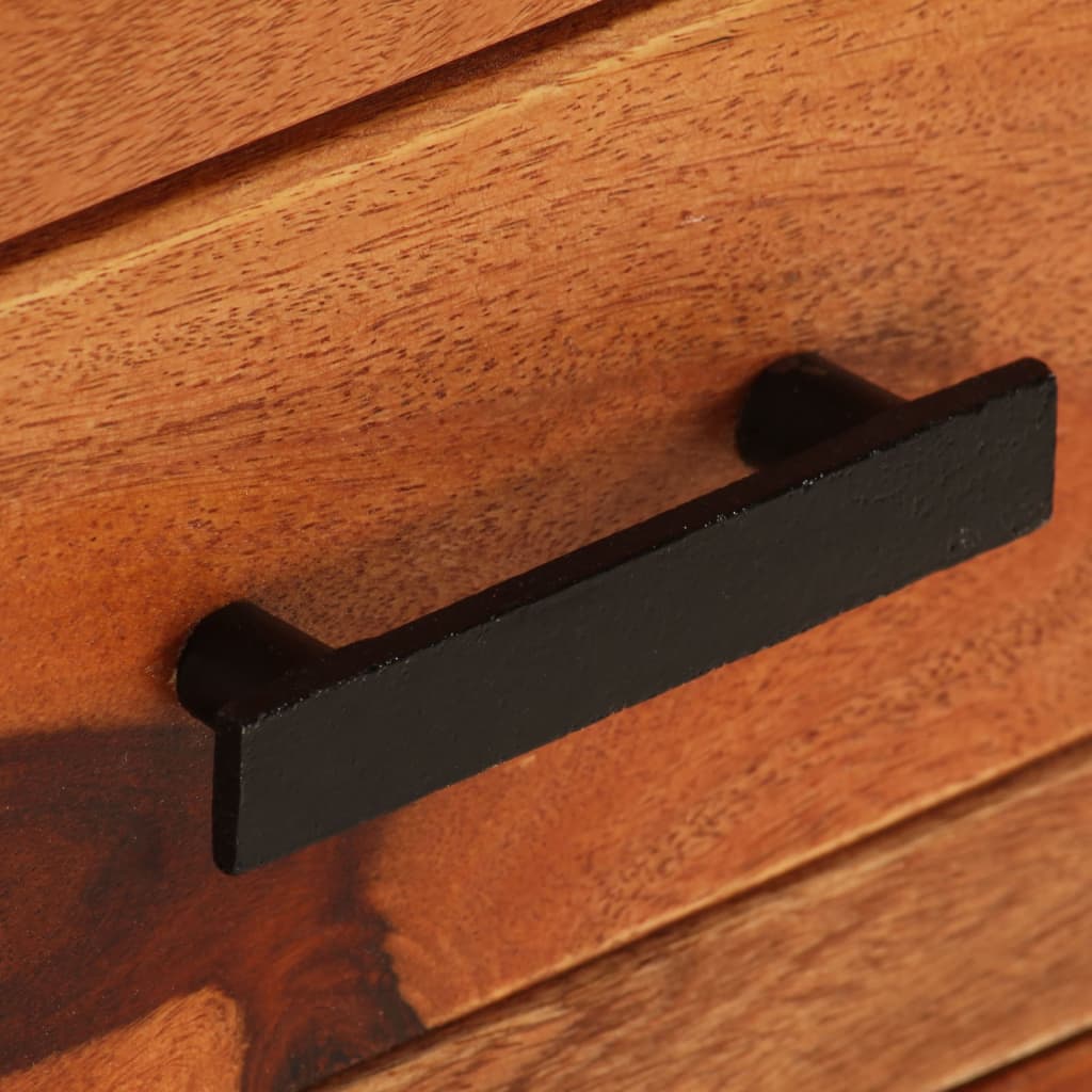 Mueble De Tv Madera Maciza 110X30X40 Cm
