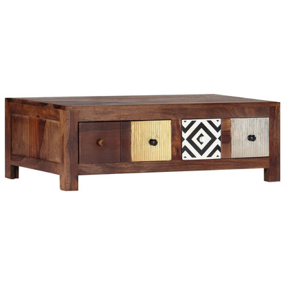 Mesa De Centro De Madera Maciza De Acacia