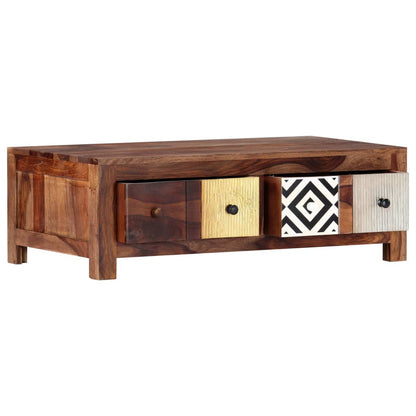 Mesa De Centro De Madera Maciza De Acacia