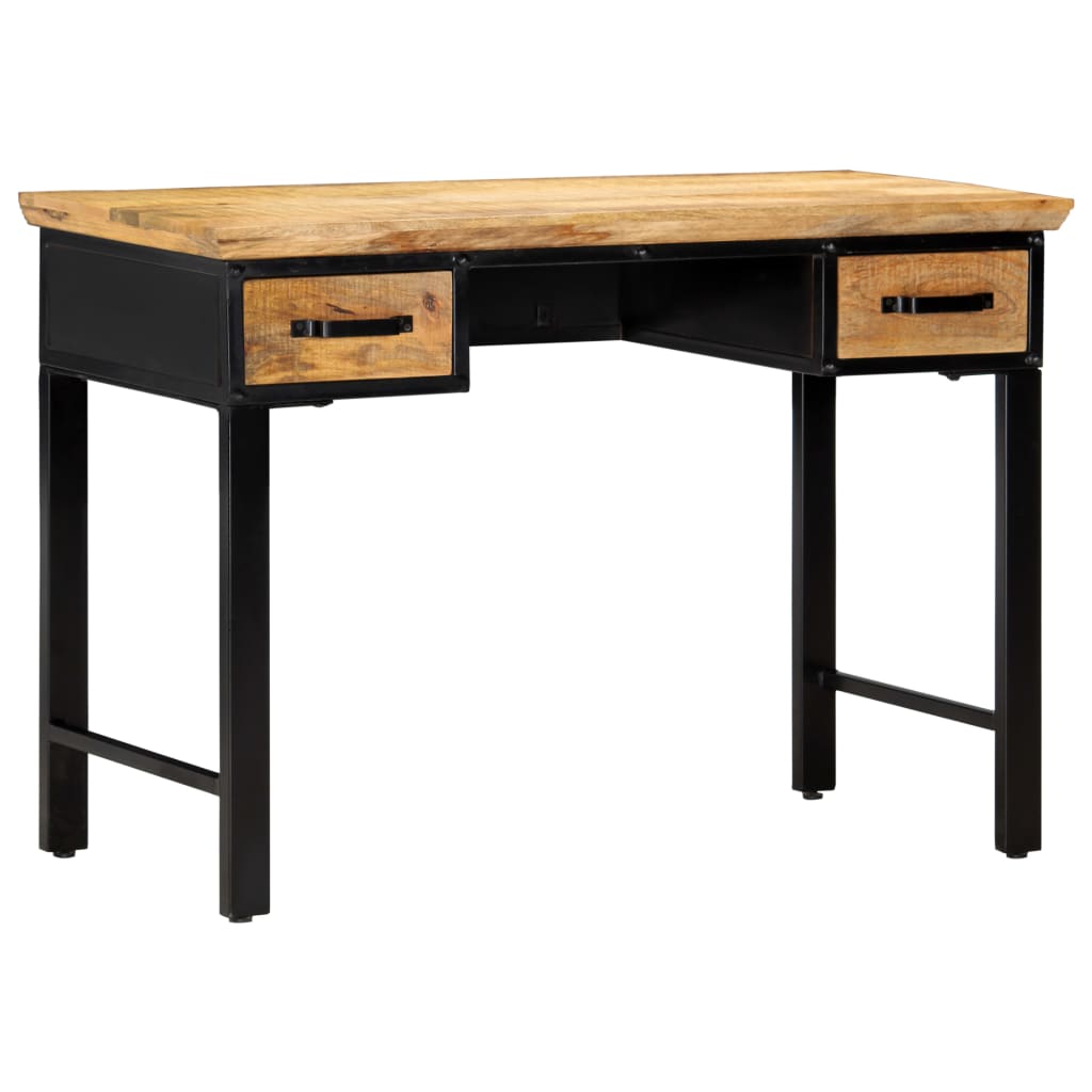 Mesa Escritorio Madera Maciza De Mango 110X50X76 Cm