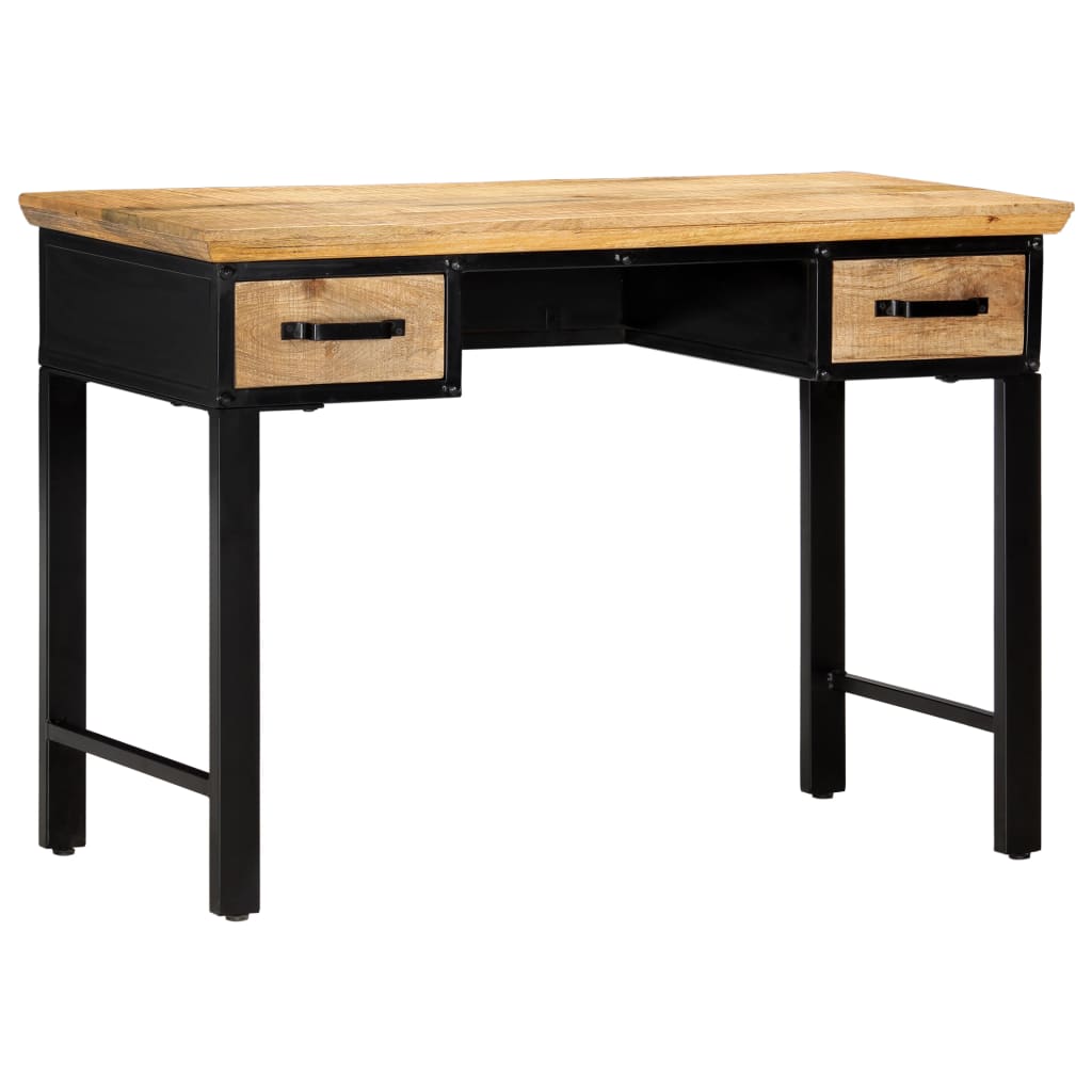 Mesa Escritorio Madera Maciza De Mango 110X50X76 Cm
