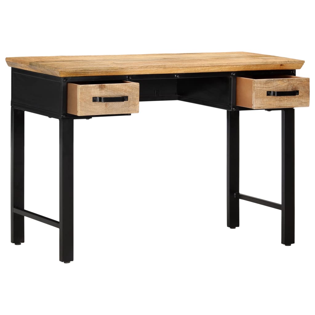 Mesa Escritorio Madera Maciza De Mango 110X50X76 Cm