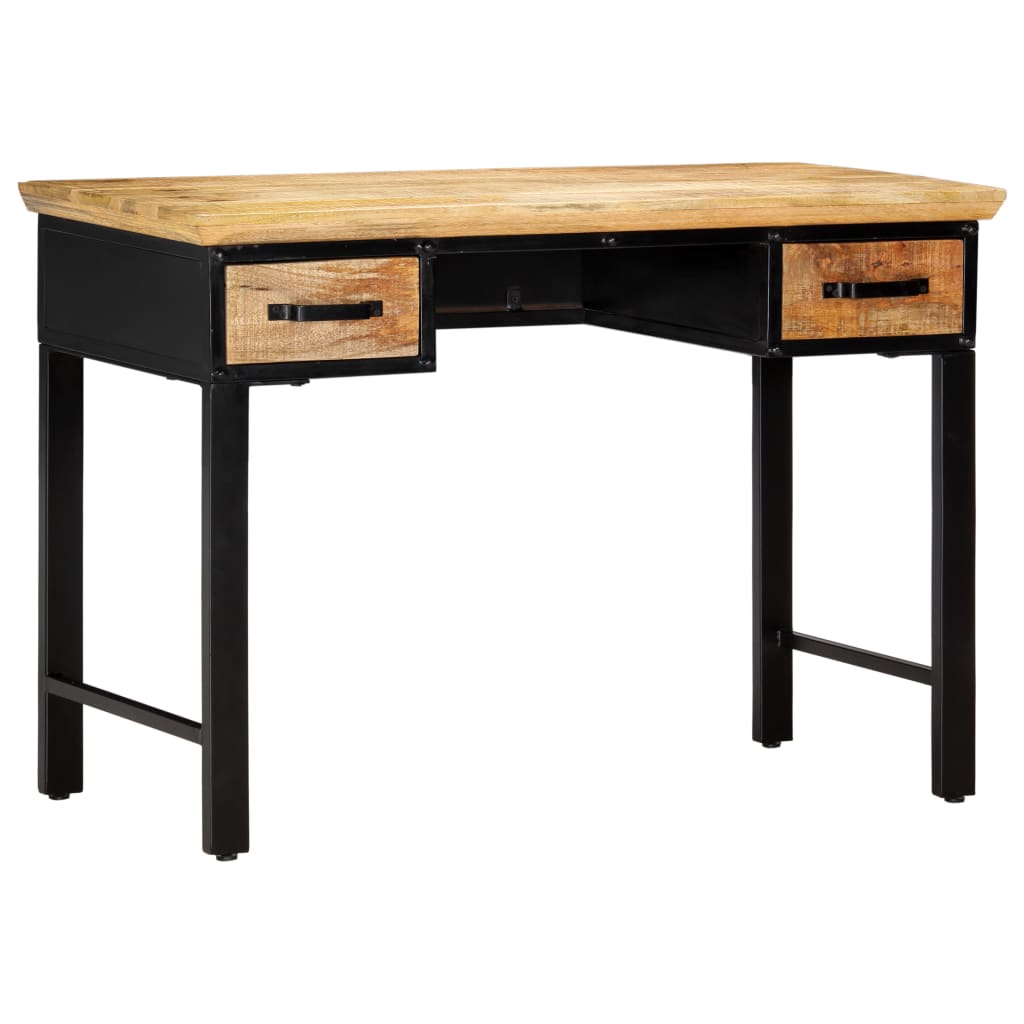 Mesa Escritorio Madera Maciza De Mango 110X50X76 Cm