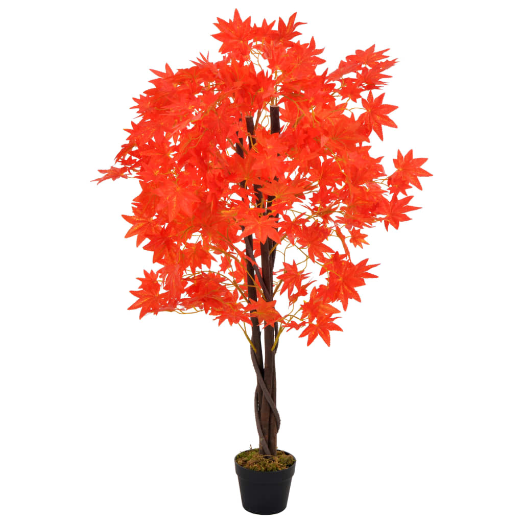 Planta Artificial Árbol De Arce Con Macetero 120 Cm